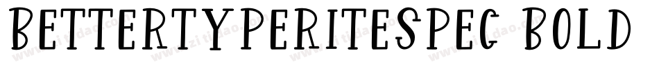 BetterTypeRiteSpec Bold字体转换
